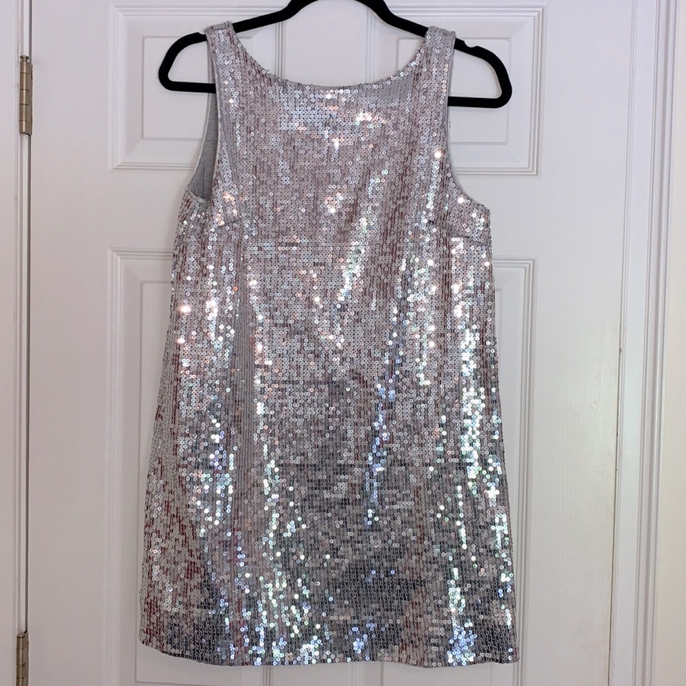 Free People - Silver Sequin Minidress - Size 4